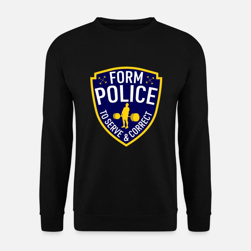 Form Police Powerlifting - Unisex Sweatshirt - black