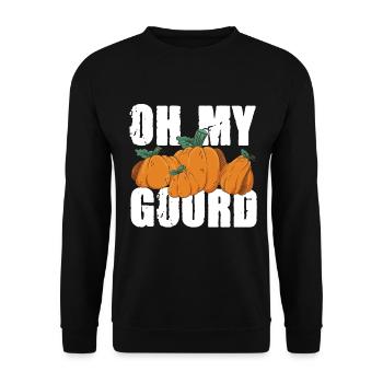 Oh My Gourd für die Familie Männer Frauen und - Unisex Pullover - Schwarz - Vorne - Alina (178cm) & Michal (187cm)