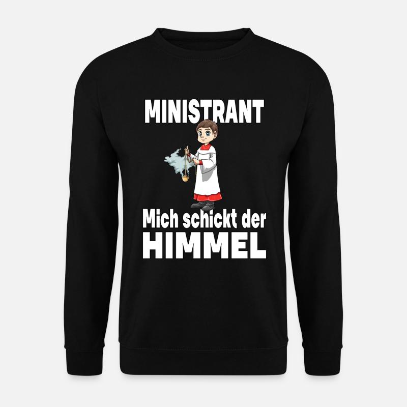 Ministrant Mich schickt der Himmel - Unisex Pullover - Schwarz