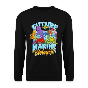 Marine Biology Marine Biologist Marine Biology Biologist - Unisex Sweatshirt - black - Front - Alina (178cm) & Michal (187cm)