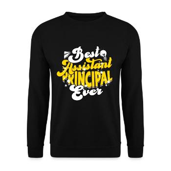 schulleiter stellvertretender schulleiter geschenk - Unisex Pullover - Schwarz - Vorne - Alina (178cm) & Michal (187cm)
