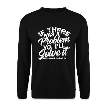 schulleiter stellvertretender schulleiter geschenk - Unisex Pullover - Schwarz - Vorne - Alina (178cm) & Michal (187cm)