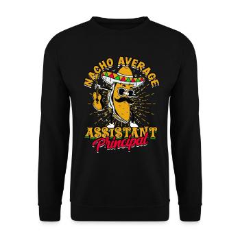 schulleiter stellvertretender schulleiter geschenk - Unisex Pullover - Schwarz - Vorne - Alina (178cm) & Michal (187cm)