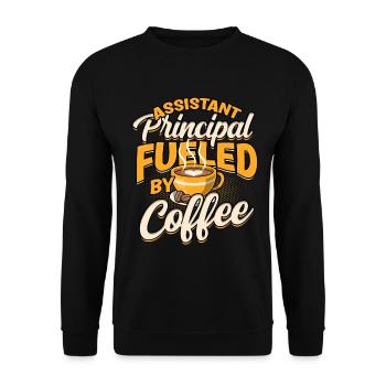 Principal Deputy Principal Gift - Unisex Sweatshirt - black - Front - Alina (178cm) & Michal (187cm)