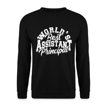 schulleiter stellvertretender schulleiter geschenk - Unisex Pullover - Schwarz - Vorne - Alina (178cm) & Michal (187cm)