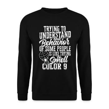psychiatrist gift therapy gift idea psycholo - Unisex Sweatshirt - black - Front - Alina (178cm) & Michal (187cm)