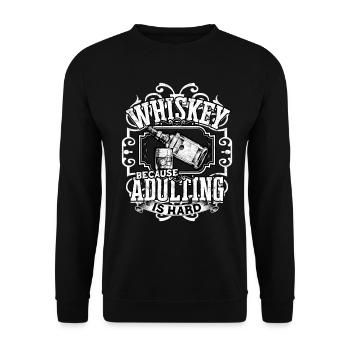 erwachsen humor erwachsene geschenk geburtstag ges - Unisex Pullover - Schwarz - Vorne - Alina (178cm) & Michal (187cm)