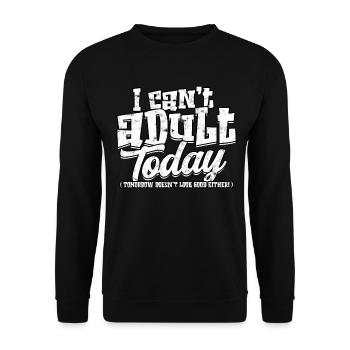 adulte humour adulte cadeau anniversaire ges - Sweat-shirt Unisexe - noir - Devant - Alina (178cm) & Michal (187cm)