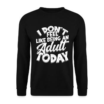 erwachsen humor erwachsene geschenk geburtstag ges - Unisex Pullover - Schwarz - Vorne - Alina (178cm) & Michal (187cm)