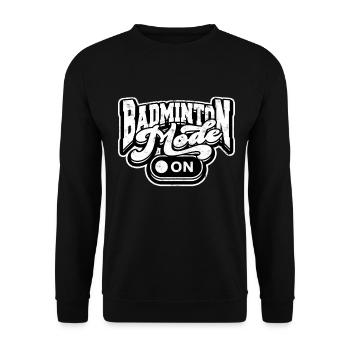 Badminton -Modus OnSpiking Sport Player Spike - Unisex Pullover - Schwarz - Vorne - Alina (178cm) & Michal (187cm)
