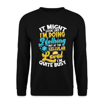 Biologie Science Biologiste cellulaire - Sweat-shirt Unisexe - noir - Devant - Alina (178cm) & Michal (187cm)