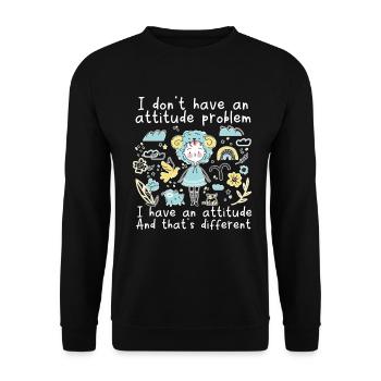 Aries Queen March April Zodiac Astrology Aries - Unisex Sweatshirt - black - Front - Alina (178cm) & Michal (187cm)