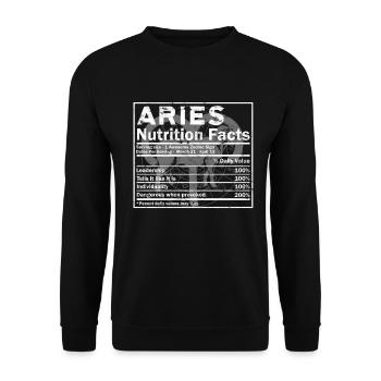 Aries Queen March April Zodiac Astrology Aries - Unisex Sweatshirt - black - Front - Alina (178cm) & Michal (187cm)
