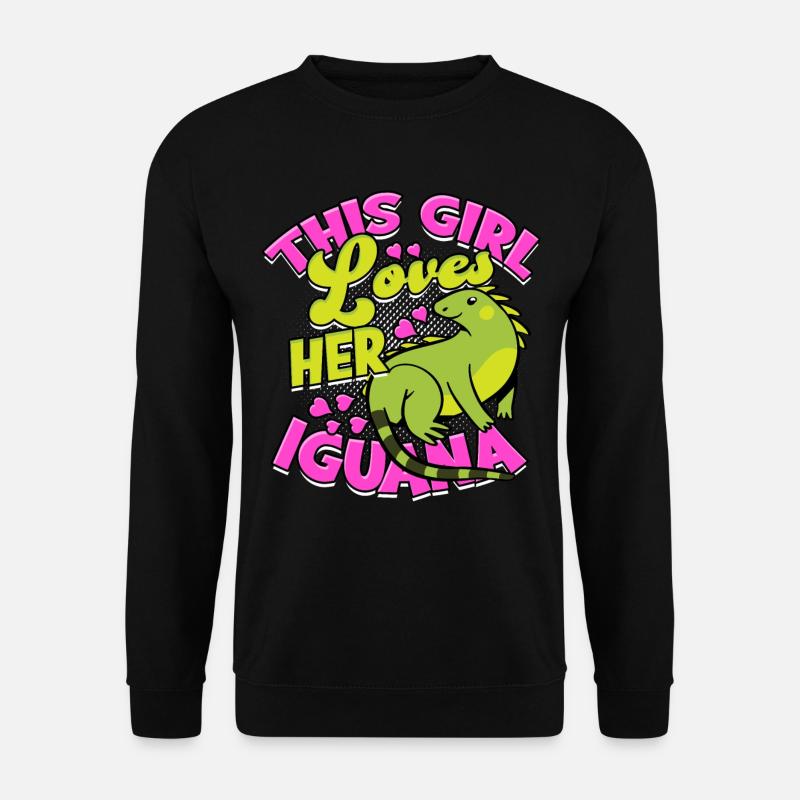 Iguanische Reptil - Unisex Pullover - Schwarz