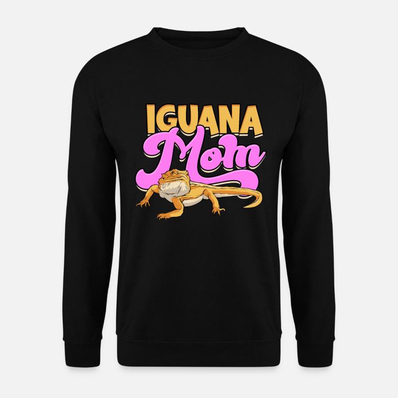 Iguanische Reptil - Unisex Pullover - Schwarz