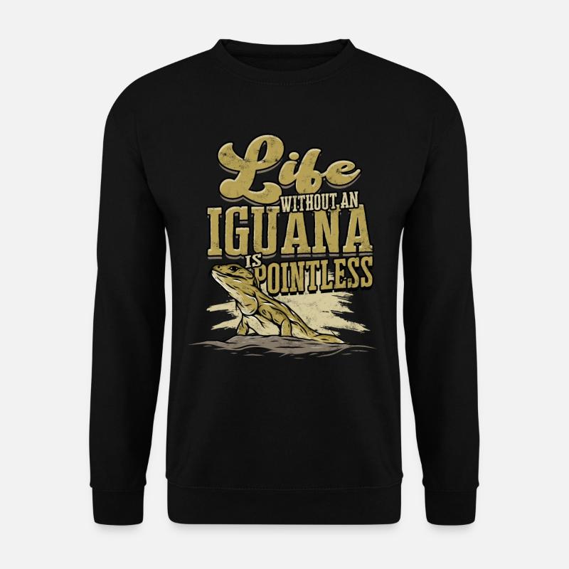 Iguanische Reptil - Unisex Pullover - Schwarz