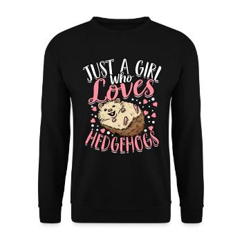Propriétaires de hérissons Hérissons amoureux animal mignon - Sweat-shirt Unisexe - noir - Devant - Alina (178cm) & Michal (187cm)