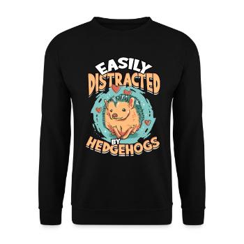 Propriétaires de hérissons Hérissons amoureux animal mignon - Sweat-shirt Unisexe - noir - Devant - Alina (178cm) & Michal (187cm)