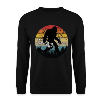 Archery Arrow Hunter Bow Hunting Archer - Unisex Sweatshirt - black - Front - Alina (178cm) & Michal (187cm)