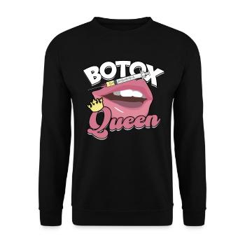Lippenchirurgie Füllstoffe Botox Injektor - Unisex Pullover - Schwarz - Vorne - Alina (178cm) & Michal (187cm)