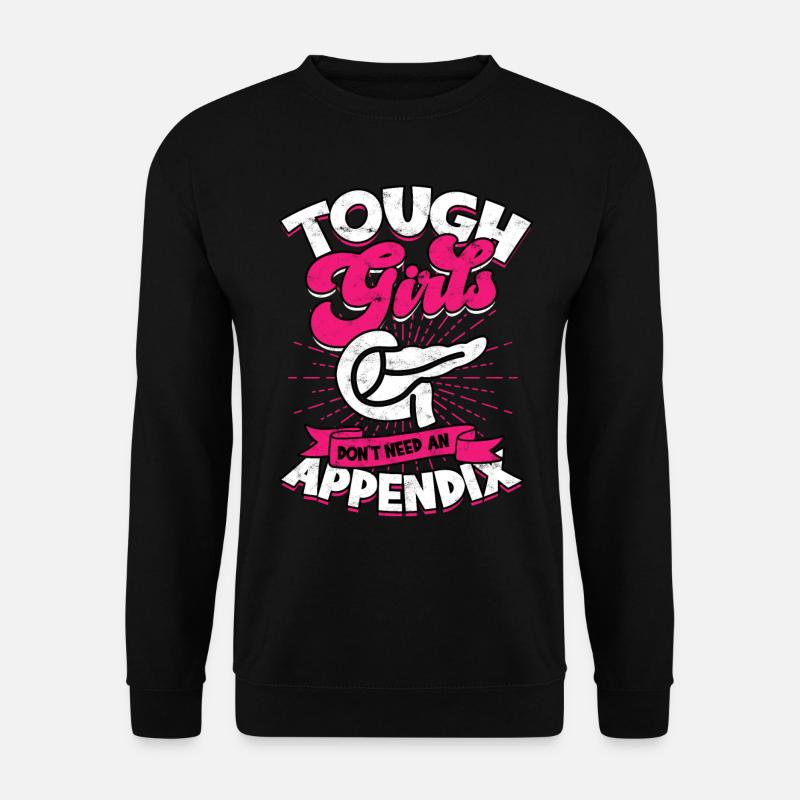 Annexe Opération Appendicectomie Retrait - Sweat-shirt Unisexe - noir