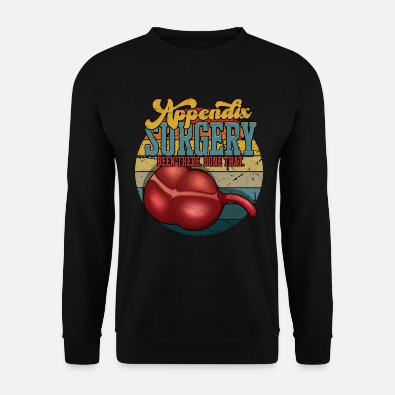 Annexe Opération Appendicectomie Retrait - Sweat-shirt Unisexe - noir