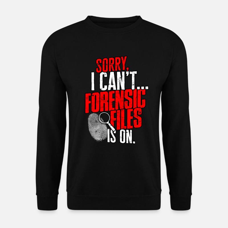 Forensic Science Detective True Crime Investigator - Unisex Pullover - Schwarz