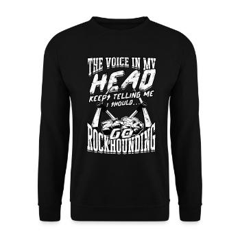 Rockhounder Rockhounding Géologue Rockhound Rockhound - Sweat-shirt Unisexe - noir - Devant - Alina (178cm) & Michal (187cm)