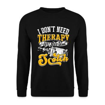 Buveur de whisky écossais irlandais Buvant de l’alcool - Sweat-shirt Unisexe - noir - Devant - Alina (178cm) & Michal (187cm)