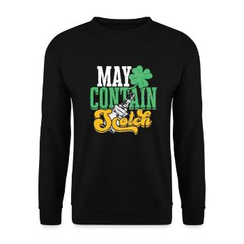 Buveur de whisky écossais irlandais Buvant de l’alcool - Sweat-shirt Unisexe - noir - Devant - Alina (178cm) & Michal (187cm)
