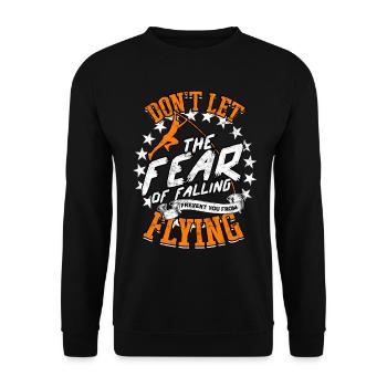 Pole Viertel und Feldstabhochsprung - Unisex Pullover - Schwarz - Vorne - Alina (178cm) & Michal (187cm)
