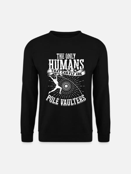 Quart à la perche et saut à la perche - Sweat-shirt Unisexe - noir
