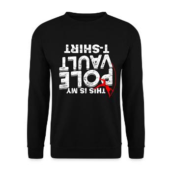 Quart à la perche et saut à la perche - Sweat-shirt Unisexe - noir - Devant - Alina (178cm) & Michal (187cm)