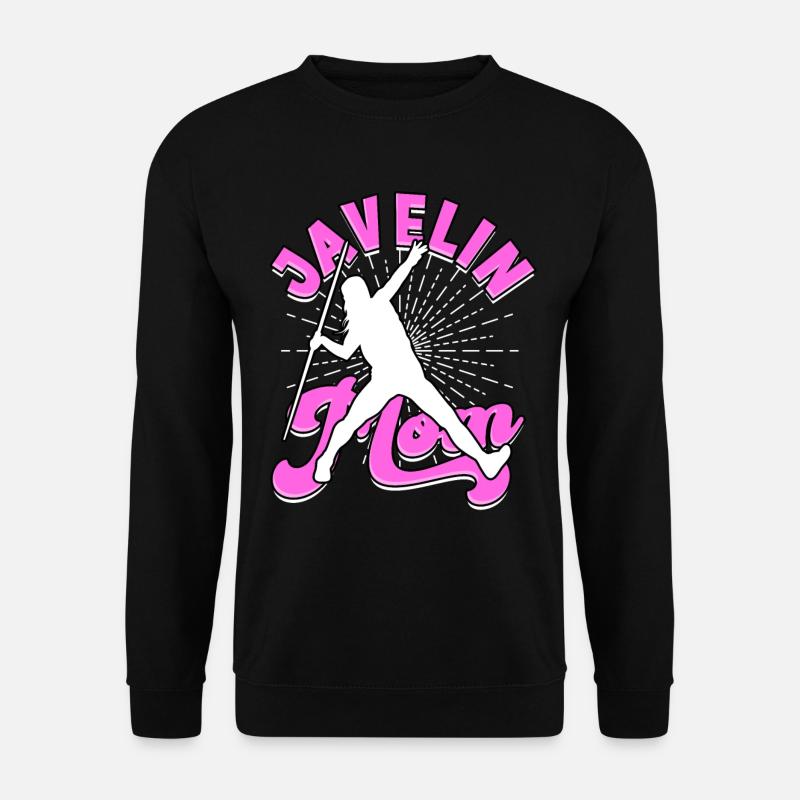 Speer werfen Mutter Leichtathletikwerke - Unisex Pullover - Schwarz