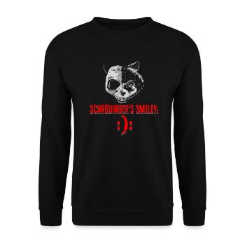 Schrodinger's Cats Quantum Physics - Unisex Sweatshirt - black - Front - Alina (178cm) & Michal (187cm)