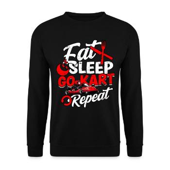 Kart conduite de kart pilotes de course Pilotes de course - Sweat-shirt Unisexe - noir - Devant - Alina (178cm) & Michal (187cm)