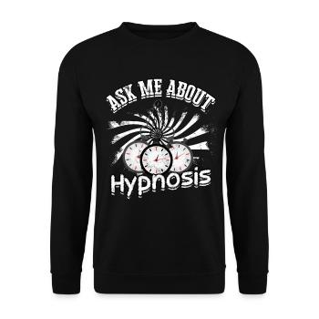 hypnose hypnotisch hypnotisieren hypnotiseur gesch - Unisex Pullover - Schwarz - Vorne - Alina (178cm) & Michal (187cm)