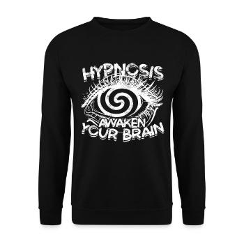 hypnose hypnotisch hypnotisieren hypnotiseur gesch - Unisex Pullover - Schwarz - Vorne - Alina (178cm) & Michal (187cm)