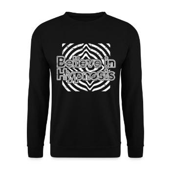 hypnose hypnotisch hypnotisieren hypnotiseur gesch - Unisex Pullover - Schwarz - Vorne - Alina (178cm) & Michal (187cm)