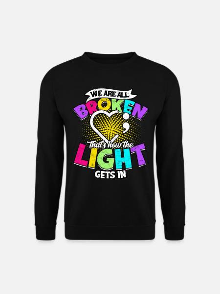 depression depressiv traurig geschenkidee unglückl - Unisex Pullover - Schwarz