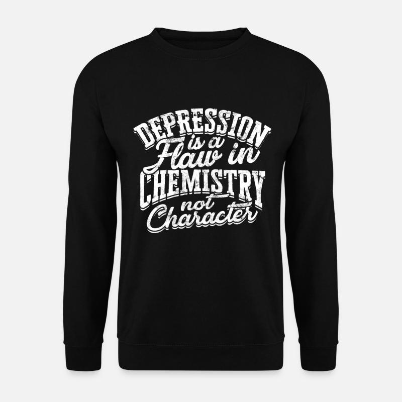 depression depressiv traurig geschenkidee unglückl - Unisex Pullover - Schwarz