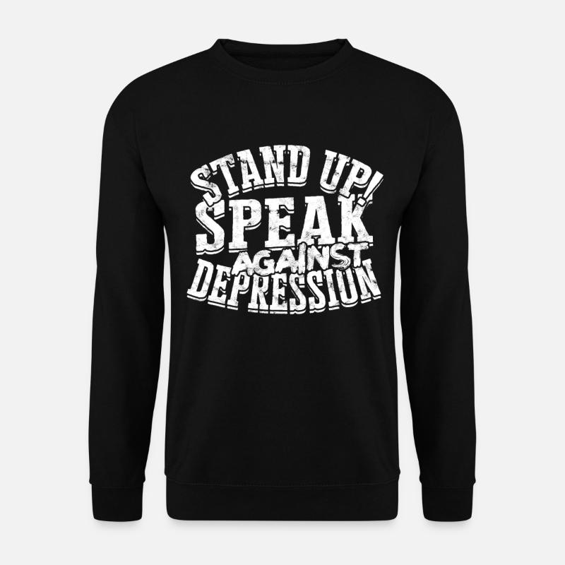 depression depressiv traurig geschenkidee unglückl - Unisex Pullover - Schwarz