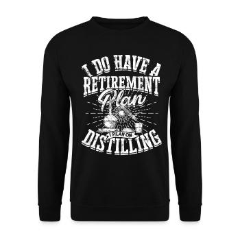 Schnapps Whiskey distill Schnapps distiller Geschenkide - Unisex Sweatshirt - black - Front - Alina (178cm) & Michal (187cm)