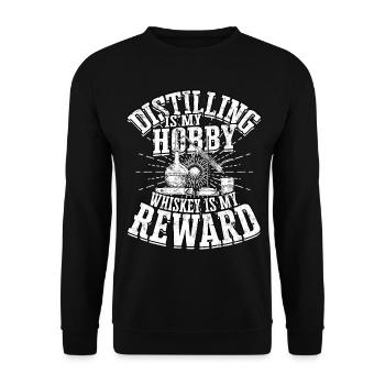 Schnapps Whiskey distill Schnapps distiller Geschenkide - Unisex Sweatshirt - black - Front - Alina (178cm) & Michal (187cm)