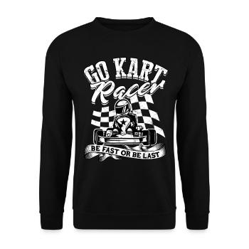 Kart conduite de kart pilotes de course Pilotes de course - Sweat-shirt Unisexe - noir - Devant - Alina (178cm) & Michal (187cm)