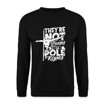 pole dance geschenk tänzerin geschenkidee fitness - Unisex Pullover - Schwarz - Vorne - Alina (178cm) & Michal (187cm)