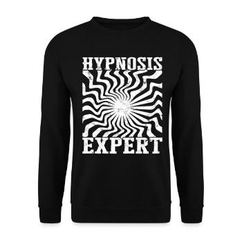 hypnose hypnotisch hypnotisieren hypnotiseur gesch - Unisex Pullover - Schwarz - Vorne - Alina (178cm) & Michal (187cm)