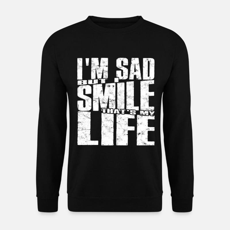 depression depressiv traurig geschenkidee unglückl - Unisex Pullover - Schwarz