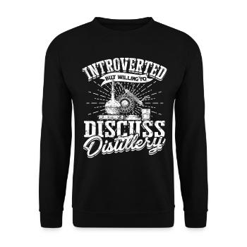 Schnapps Whiskey distill Schnapps distiller Geschenkide - Unisex Sweatshirt - black - Front - Alina (178cm) & Michal (187cm)