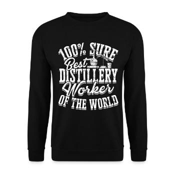 schnaps whiskey brennen schnapsbrenner geschenkide - Unisex Pullover - Schwarz - Vorne - Alina (178cm) & Michal (187cm)